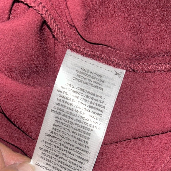 Lauren Ralph Lauren Satin Charmeuse Mock Neck Cocktail Dress (Vintage Burgundy) - Picture 9 of 12